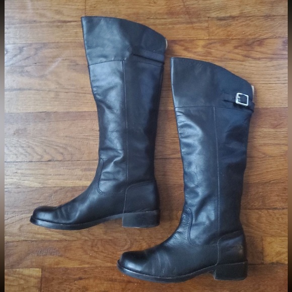 Coach 'Joele' Knee High Leather Riding Boots - Picture 4 of 8